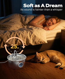 Stainless Steel Cat Water Fountain 💧🐱+ 12 Filters, 12 Sponges & 2 Brushes
